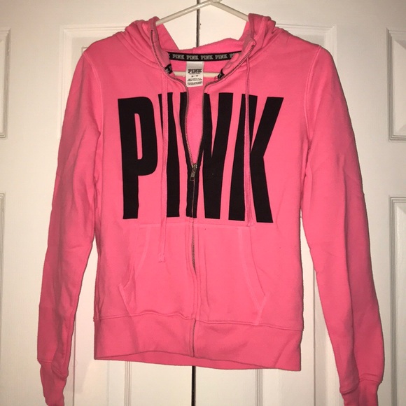 Victoria’s Secret PINK zip up hoodie sweatshirt - Picture 1 of 5